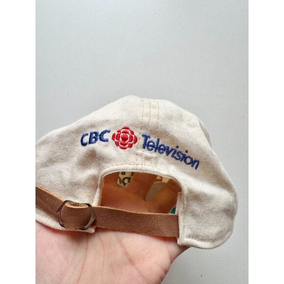 Vintage CBC Royal Canadian Air Farce Cotton Canvas Purple Suede Baseball Hat - Picture 6 of 11